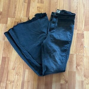 We the free womens black bell bottom jeans